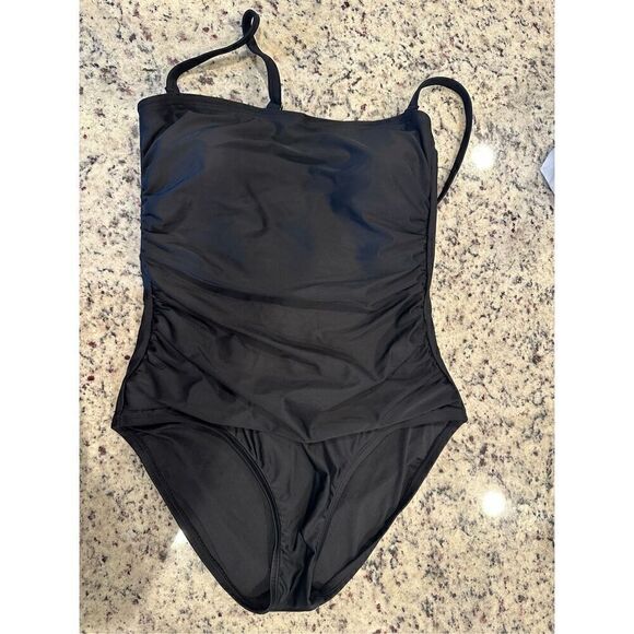 DKNY Ladies Swimsuit in Bandeau Maillot - Picture 2 of 7